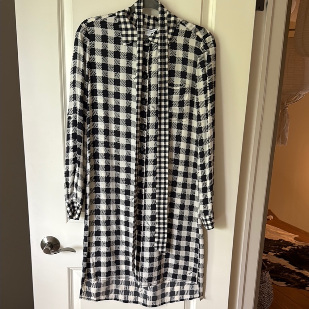 Diane Von Furstenberg Gingham shirt dress